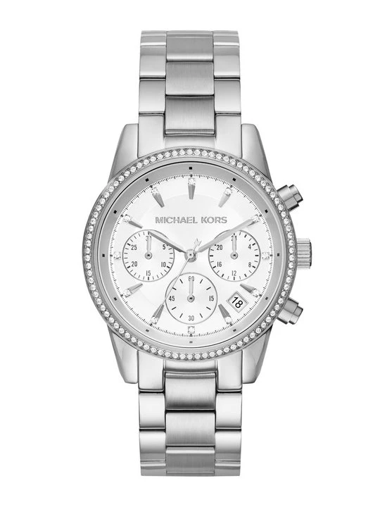 Zdjęcie produktu Zegarek chronograficzny Michael Kors srebrny