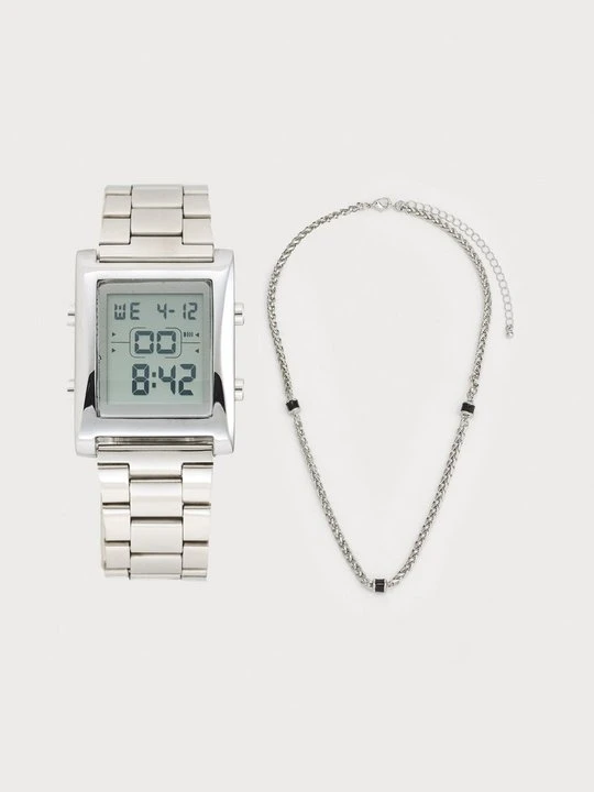 Zdjęcie produktu Zegarek chronograficzny Pier One srebrny