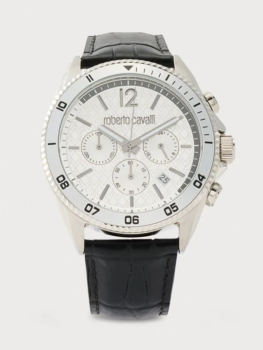 Zdjęcie produktu Zegarek chronograficzny Roberto Cavalli srebrny