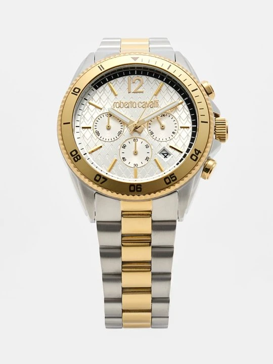 Zdjęcie produktu Zegarek chronograficzny Roberto Cavalli srebrny