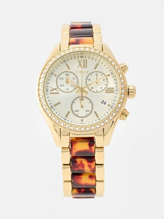 Zdjęcie produktu Zegarek chronograficzny Timex złoty