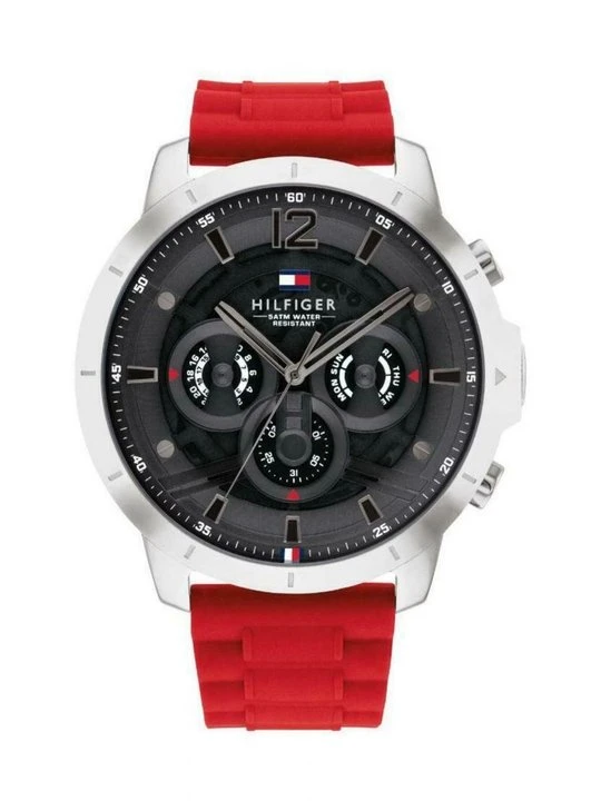 Zdjęcie produktu Zegarek chronograficzny Tommy Hilfiger czerwony