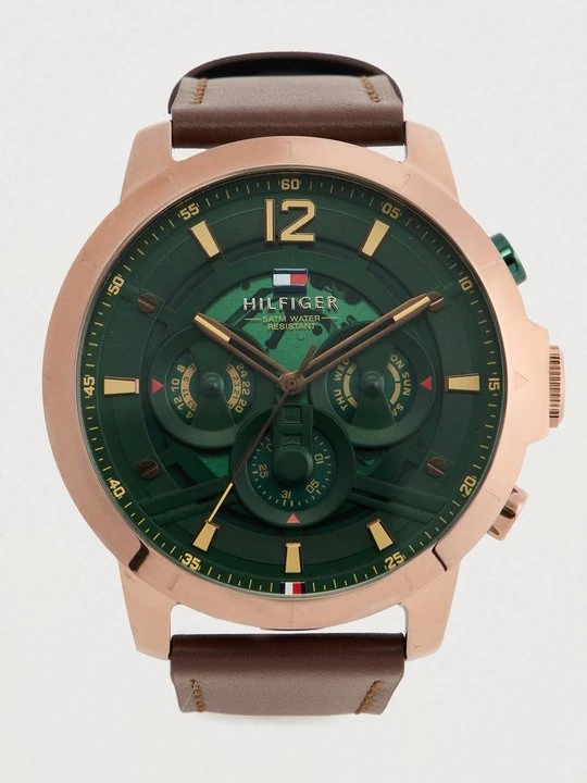 Zdjęcie produktu Zegarek chronograficzny Tommy Hilfiger brązowy