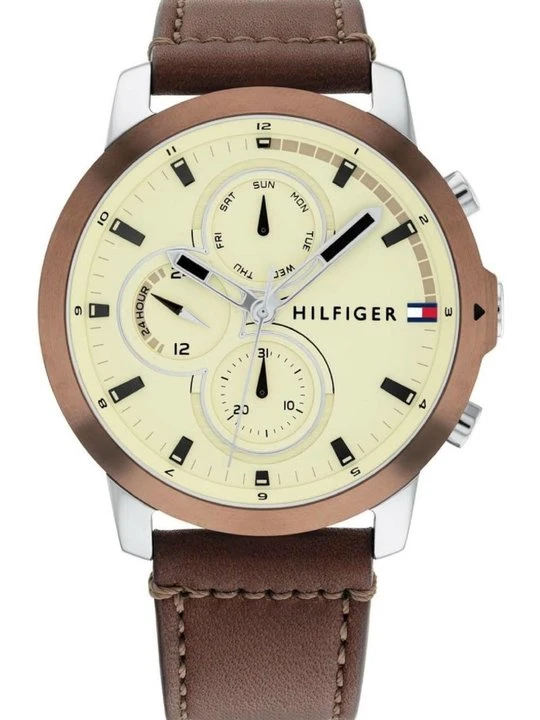 Zdjęcie produktu Zegarek chronograficzny Tommy Hilfiger brązowy