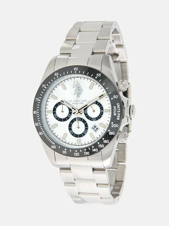 Zdjęcie produktu Zegarek chronograficzny U.S. POLO ASSN. srebrny