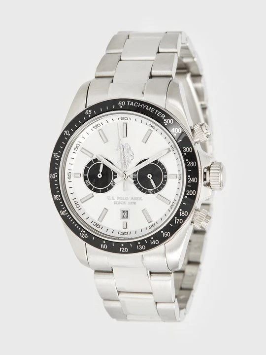 Zdjęcie produktu Zegarek chronograficzny U.S. POLO ASSN. srebrny