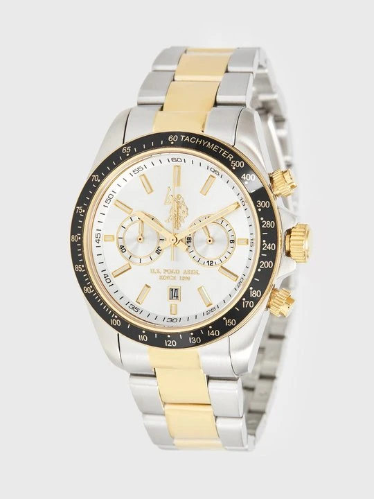 Zdjęcie produktu Zegarek chronograficzny U.S. POLO ASSN. srebrny