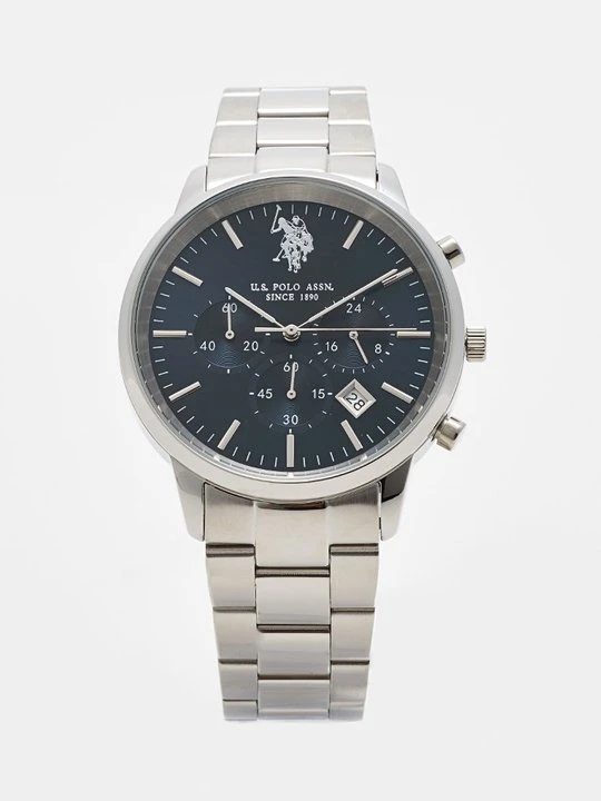 Zdjęcie produktu Zegarek chronograficzny U.S. POLO ASSN. srebrny