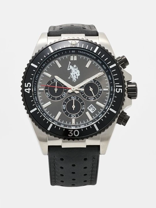 Zdjęcie produktu Zegarek chronograficzny U.S. POLO ASSN. srebrny