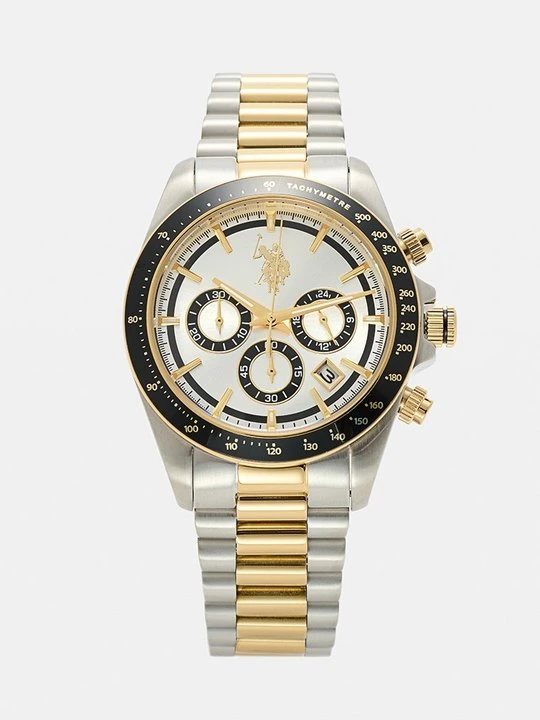 Zdjęcie produktu Zegarek chronograficzny U.S. POLO ASSN. srebrny