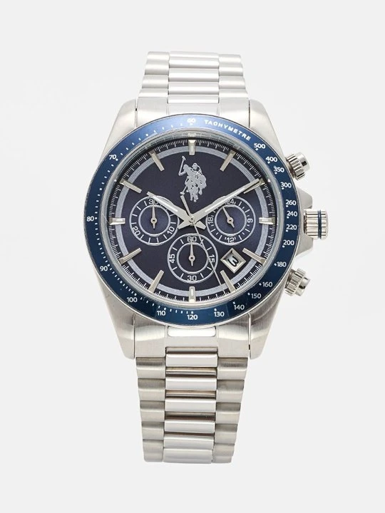 Zdjęcie produktu Zegarek chronograficzny U.S. POLO ASSN. srebrny