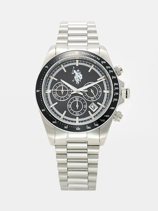 Zdjęcie produktu Zegarek chronograficzny U.S. POLO ASSN. srebrny
