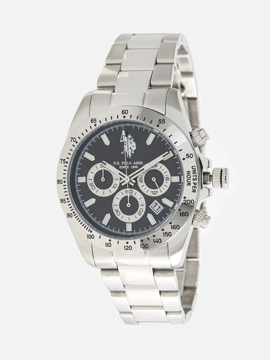 Zdjęcie produktu Zegarek chronograficzny U.S. POLO ASSN. srebrny