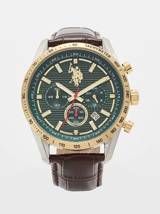 Zdjęcie produktu Zegarek chronograficzny U.S. POLO ASSN. srebrny