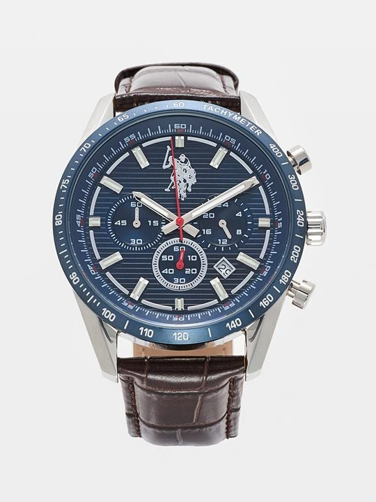 Zdjęcie produktu Zegarek chronograficzny U.S. POLO ASSN. srebrny