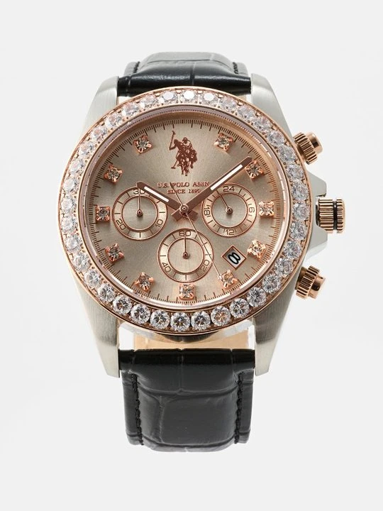 Zdjęcie produktu Zegarek chronograficzny U.S. POLO ASSN. srebrny