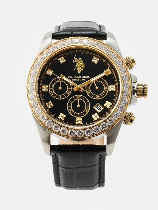 Zdjęcie produktu Zegarek chronograficzny U.S. POLO ASSN. srebrny