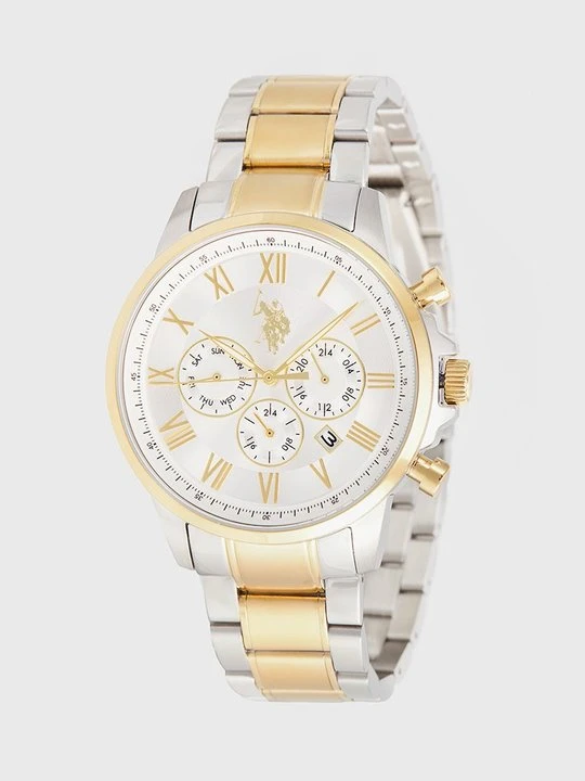 Zdjęcie produktu Zegarek chronograficzny U.S. POLO ASSN. srebrny