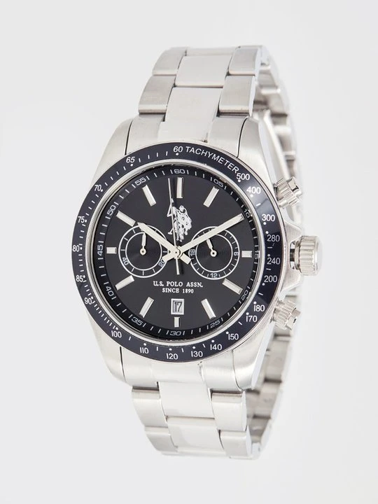Zdjęcie produktu Zegarek chronograficzny U.S. POLO ASSN. srebrny