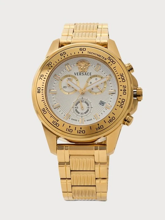 Zdjęcie produktu Zegarek chronograficzny Versace w kolorze złota