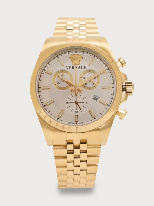 Zdjęcie produktu Zegarek chronograficzny Versace w kolorze złota