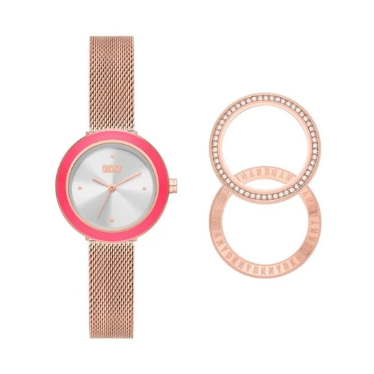 Zdjęcie produktu Zegarek DKNY Sasha NY6654SET Różowe złoto