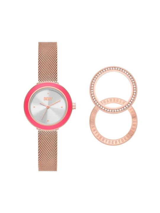 Zdjęcie produktu Zegarek DKNY Sasha NY6654SET Różowe złoto