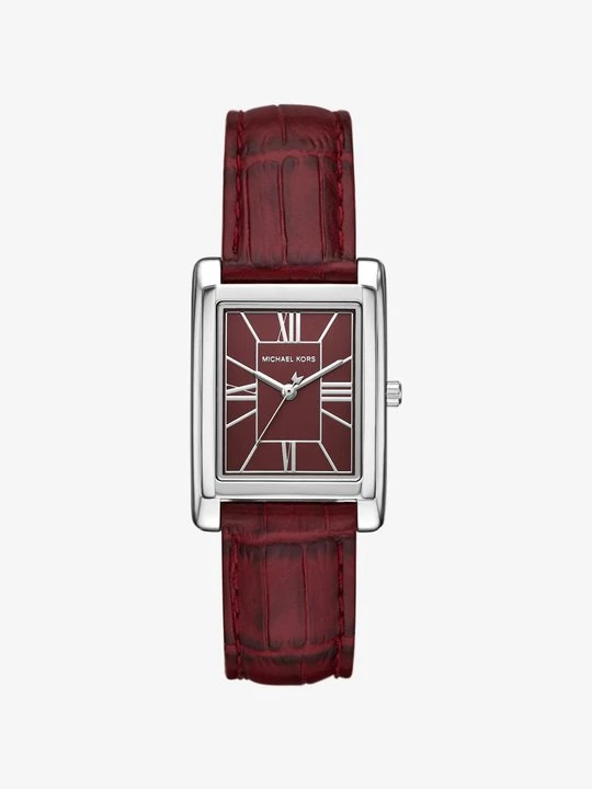 Zdjęcie produktu Zegarek Essex w srebrnym kolorze z paskiem ze skóry z fakturą łuski krokodyla Michael Kors