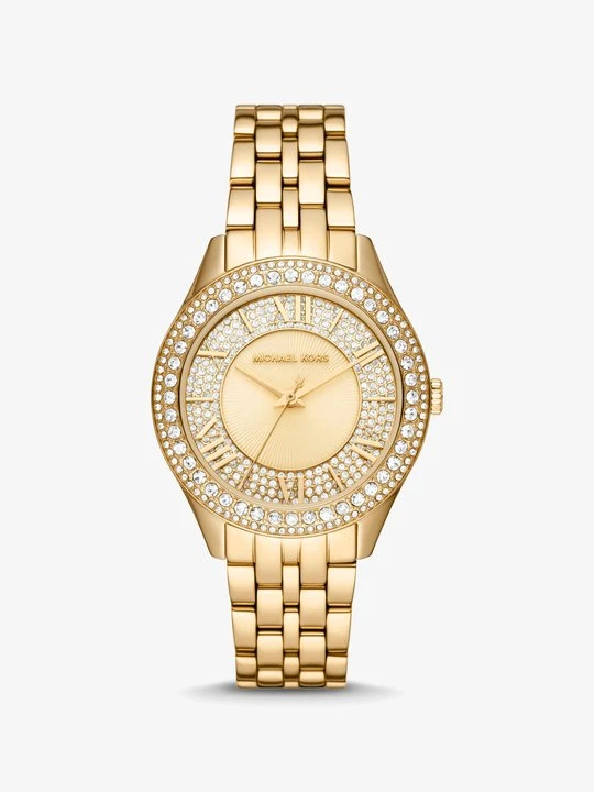 Zdjęcie produktu Zegarek Harlowe w stylu pavé w złotym kolorze Michael Kors