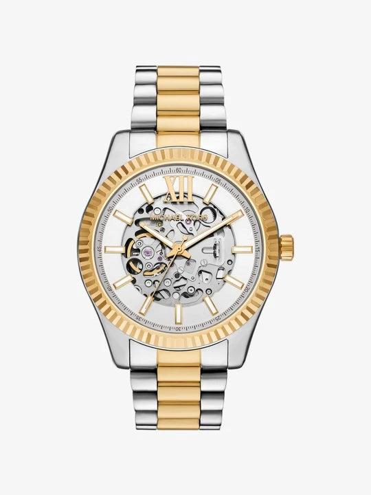 Zdjęcie produktu Zegarek Lexington z dużą kopertą w dwóch odcieniach Michael Kors DWA KOLORY (Srebrny)