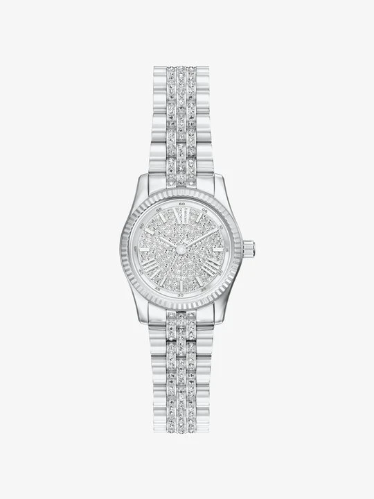 Zdjęcie produktu Zegarek miniaturowy Lexington w srebrnym kolorze z kryształkami pavé Michael Kors