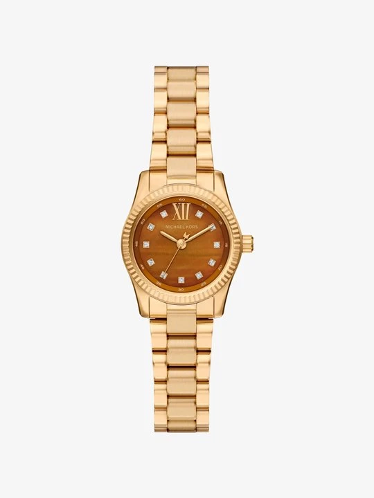 Zdjęcie produktu Zegarek miniaturowy Lexington w złotym kolorze z kryształkami pavé Michael Kors