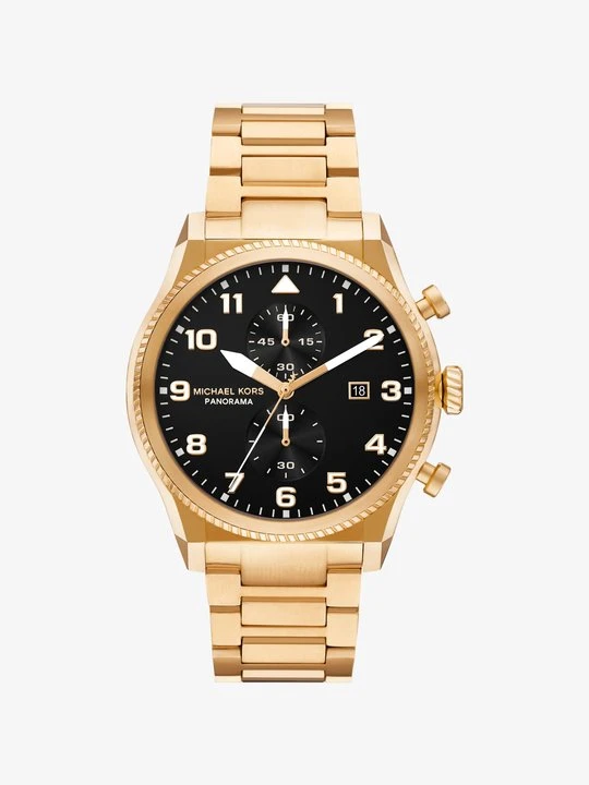 Zdjęcie produktu Zegarek Panorama z dużą kopertą w złotym kolorze Michael Kors