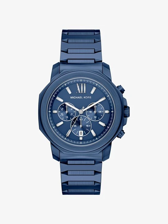 Zdjęcie produktu Zegarek Prescott z dużą kopertą w niebieskim kolorze Michael Kors