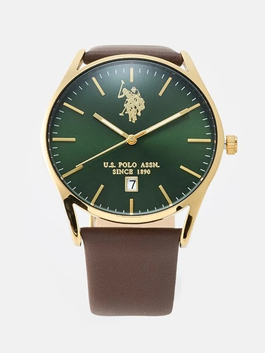 Zdjęcie produktu Zegarek U.S. POLO ASSN. ciemnobrązowy