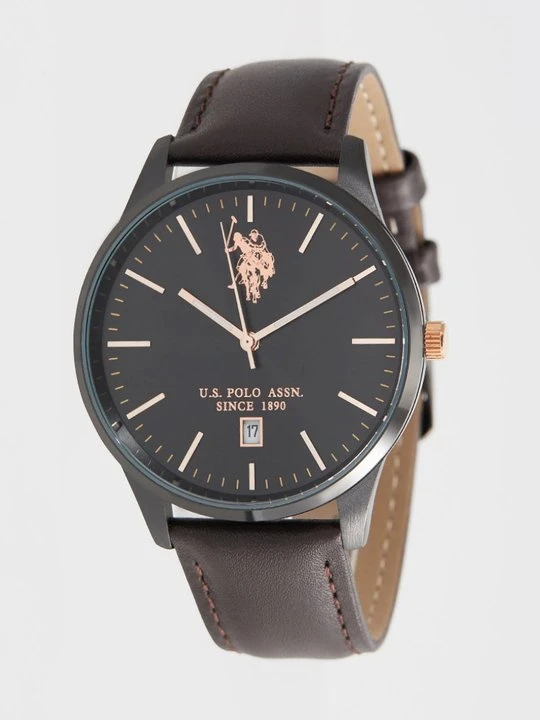 Zdjęcie produktu Zegarek U.S. POLO ASSN. ciemnobrązowy