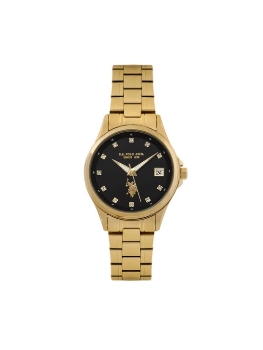 Zdjęcie produktu Zegarek U.S. Polo Assn. Louise USP8484BK Złoty