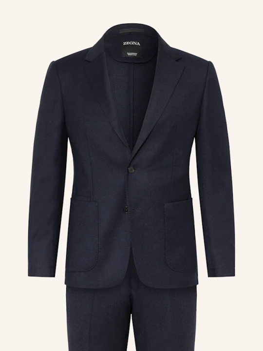 Zdjęcie produktu Zegna Garnitur Drop 8 Tailored Fit blau GRANATOWY