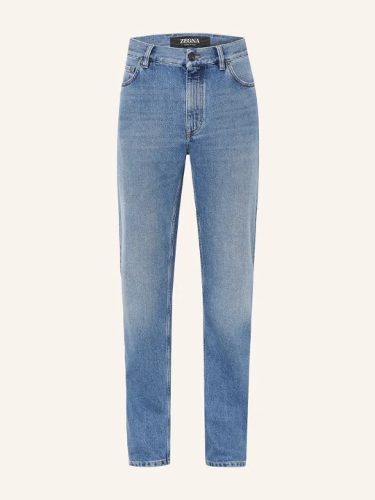 Zdjęcie produktu Zegna Jeansy O Kroju Extra Slim Fit blau 004 NAVY BLUE SOLID