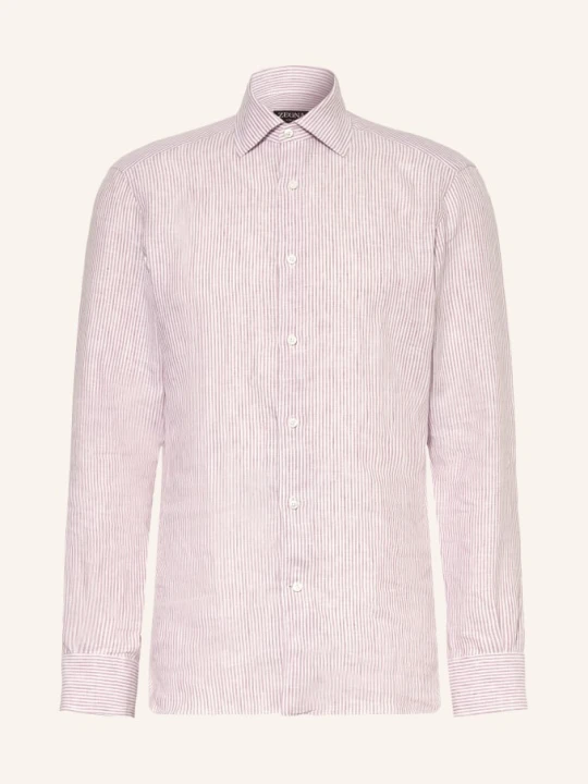 Zdjęcie produktu Zegna Koszula Lniana O Kroju Regular Fit rosa różowy