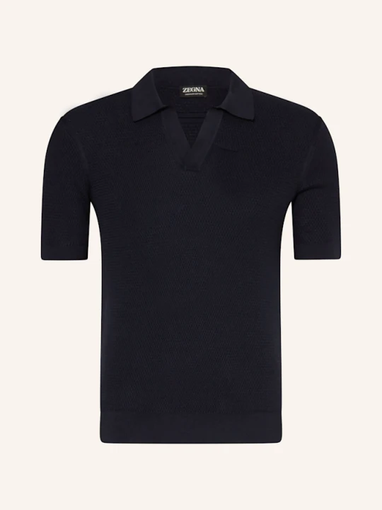 Zdjęcie produktu Zegna Koszulka Polo Z Dzianiny blau GRANATOWY