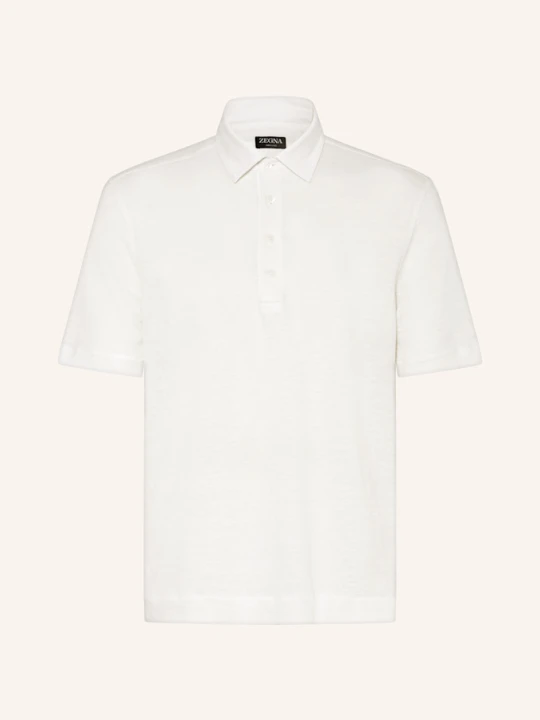 Zdjęcie produktu Zegna Koszulka Polo Z Lnu weiss BIAŁY