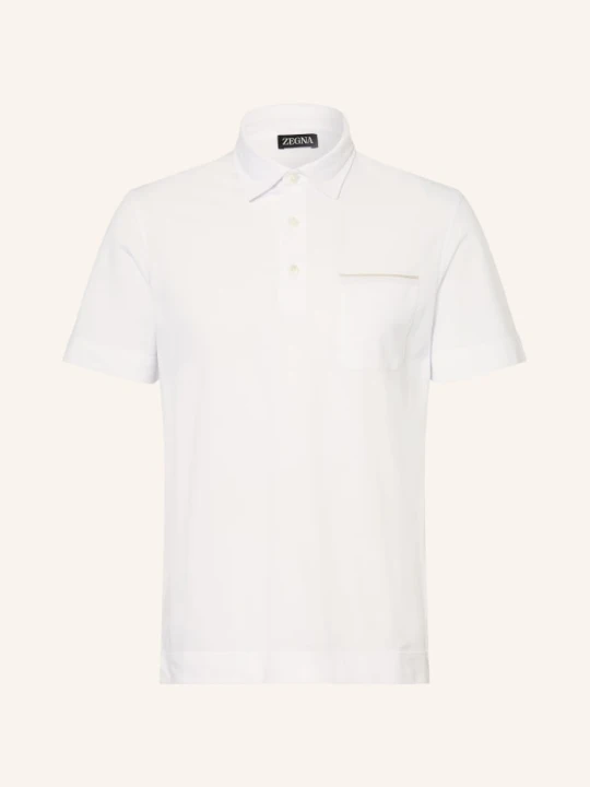Zdjęcie produktu Zegna Koszulka Polo Z Pikowanym Wzorem weiss BIAŁY