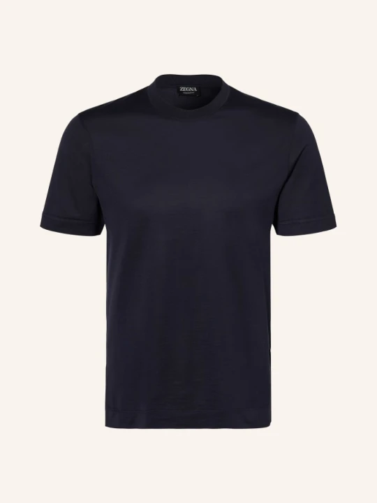 Zdjęcie produktu Zegna Koszulka Z Jedwabiem blau GRANATOWY
