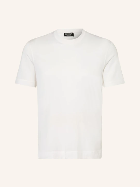 Zdjęcie produktu Zegna Koszulka Z Jedwabiem weiss BIAŁY