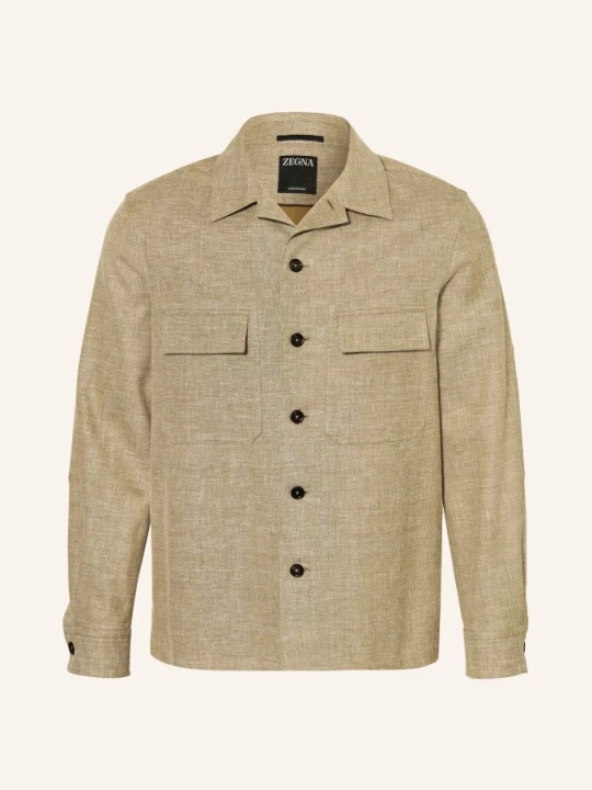 Zdjęcie produktu Zegna Kurtka Z Lnem gruen KHAKI