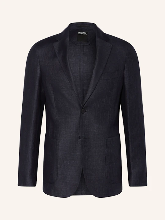 Zdjęcie produktu Zegna Marynarka Slim Fit Z Dodatkiem Lnu blau GRANATOWY