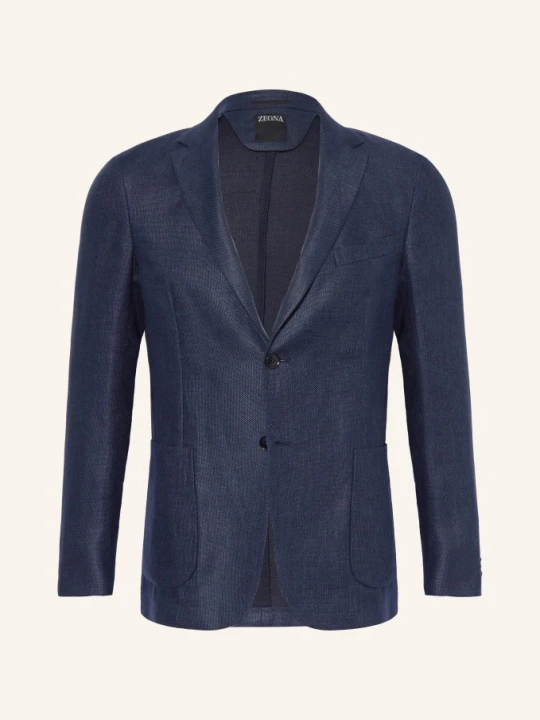 Zdjęcie produktu Zegna Marynarka Slim Fit Z Lnem blau GRANATOWY