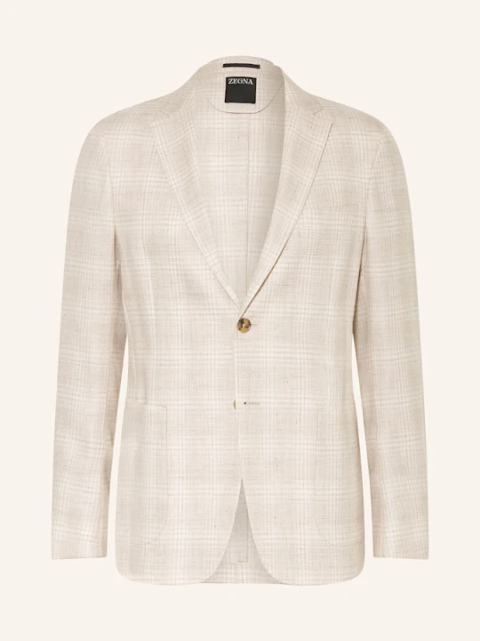 Zdjęcie produktu Zegna Marynarka Z Lnu Extra Slim Fit beige