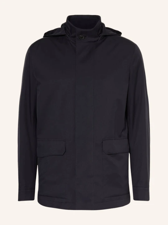Zdjęcie produktu Zegna Parka Z Odpinanym Kapturem blau GRANATOWY